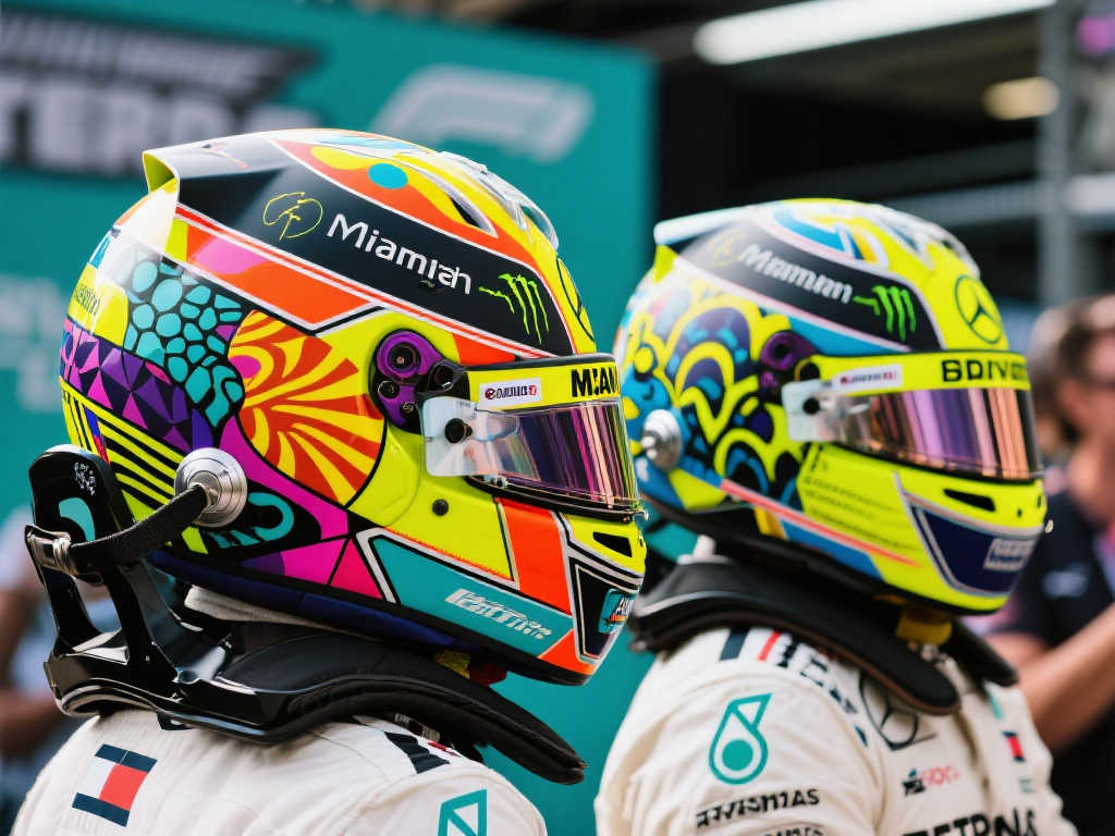 炫酷登场！诺里斯与杜汉本周迈阿密大奖赛将佩戴定制头盔亮相